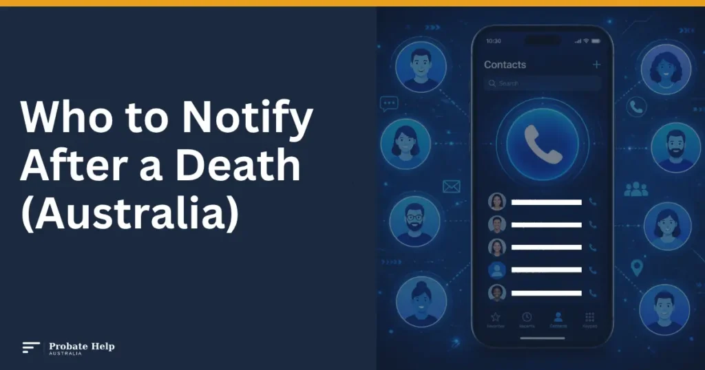 Who to Notify After a Death Australia